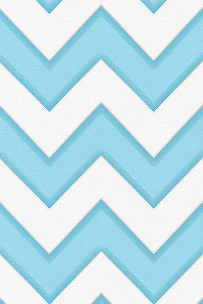 Blue zigzag pattern by Whale & Sons