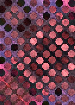 MELANGE of Purple-Coral-Rust-3 von Pia Schneider
