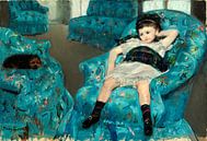 Meisje in een blauwe leunstoel, Mary Cassatt van Liszt Collection thumbnail