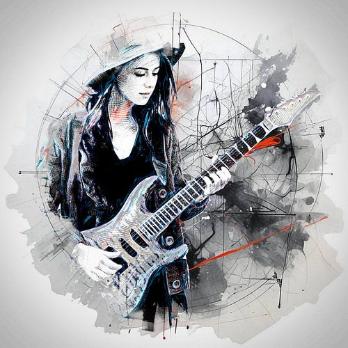 Vrouwelijke gitarist (kunst)