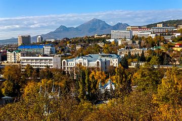 Uitzicht op het Pyatigorsk resort. van Mikhail Pogosov