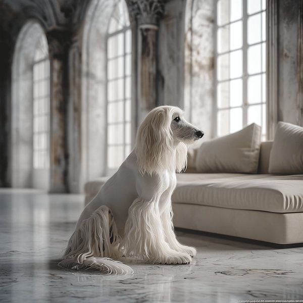 Elegantie in Beton en Hond van Karina Brouwer