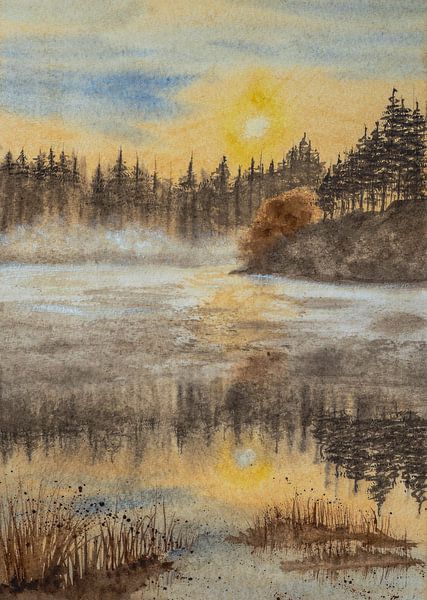 Aquarel part 120 van Tania Perneel