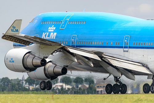 Take-off KLM Boeing 747-400 Jumbo Jet.