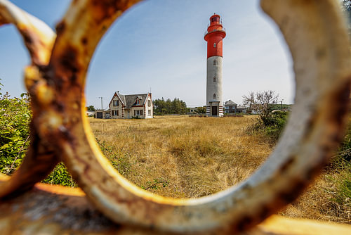 De Vuurtoren van Ault (ook bekend als de vuurtoren van Onival)