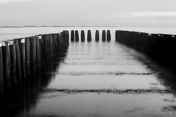 Paalhoofd in Long Exposure von Christiaan Sauer