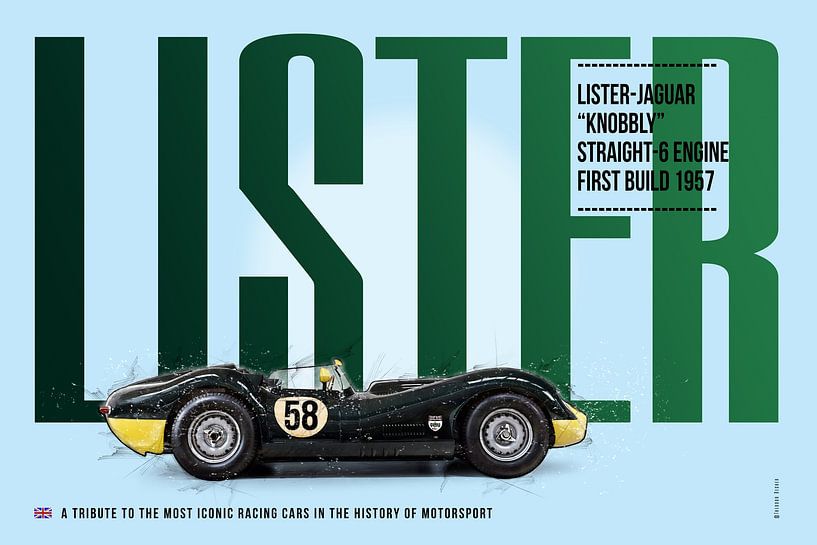 Lister-Jaguar Knobbly Tribute van Theodor Decker