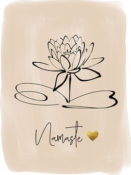 Namaste & Lotusbloem van ArtDesign by KBK