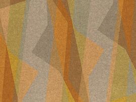 Sonnenbeschienene Abstraktionen. Moderne abstrakte Kunst im Retro-Stil. von Dina Dankers