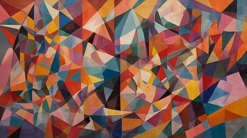 Colorful Geometric Symphony by Georgia Chagas