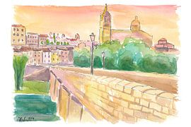 Salamanque vue sur la cathédrale de Castille et Léon