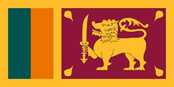 Drapeau du Sri Lanka sur de-nue-pic