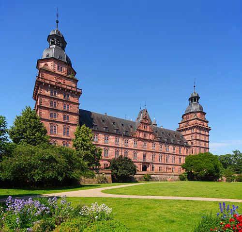 Schloss Johannisburg , Renaissanceschloss,  Aschaffenburg, Unterfranken, Franken, Bayern, Deutschlan