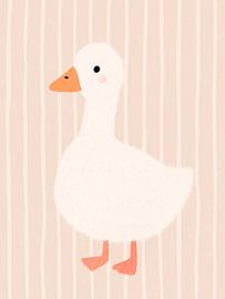 Goose Illustration – Cute Farmhouse Bird – Nursery by StudioRemier