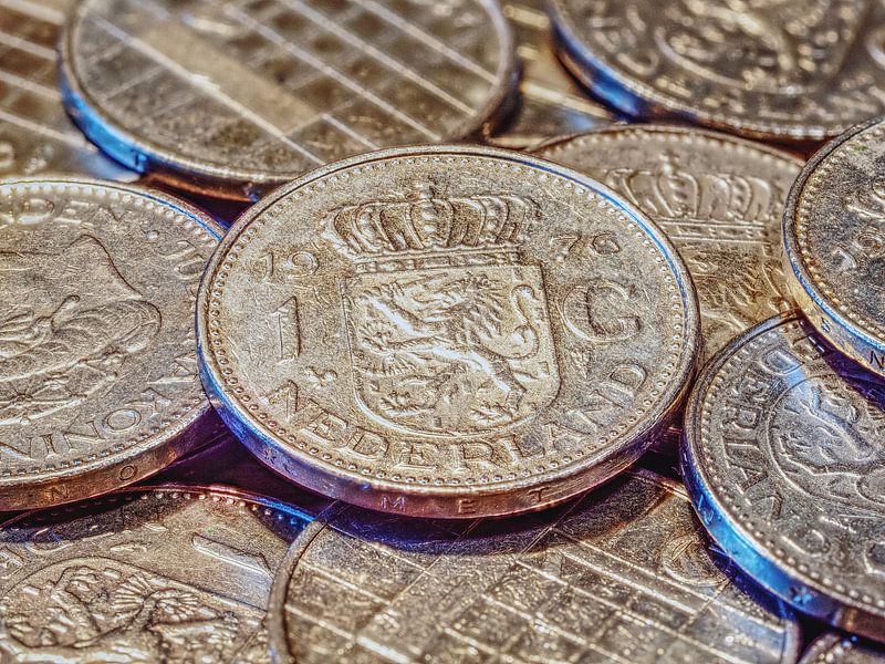 Dutch Guilder currency coin by Robin Jongerden