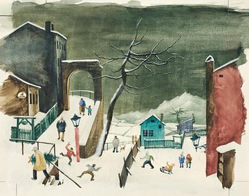Franz Sedlacek, winterlandschap van Atelier Liesjes
