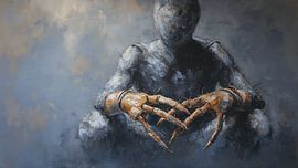 Dark Surreal Body Insects Emerging Concept Art by Aden Pink Studio