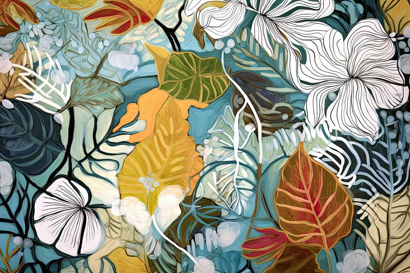 Abstract botanical #17 by Bert Nijholt
