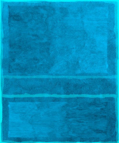 Lichtblauw op blauw, abstract van Rietje Bulthuis