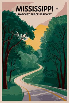 Mississippi by Poster Art Shop