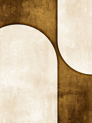 Weiblichkeit in Bronze Gold von Mad Dog Art