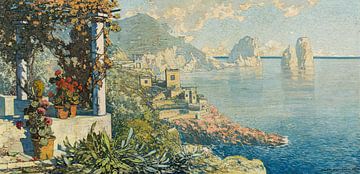 Josef Stoitzner, Meerblick in Capri, 1923