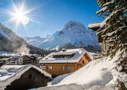 Zonovergoten Lech am Arlberg in de winter van Ralf van de Veerdonk thumbnail