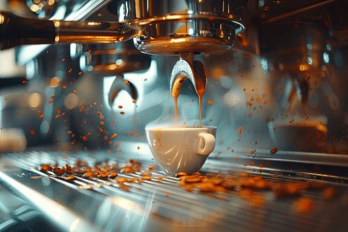 kop koffie of cappuccino drinken