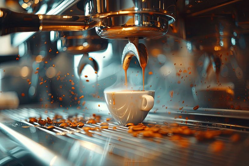 drink a cup of coffee or cappuccino by Egon Zitter