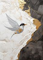 Abstract gouden decor