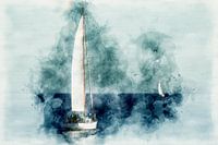 Sailboats on the sea