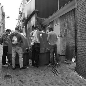 Brotherly peeing. by JRobert Photography