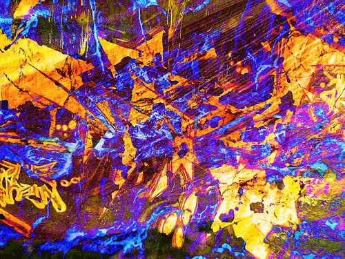 Modern, Abstract Digitaal Kunstwerk – Falling to Pieces