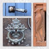Collage à la porte