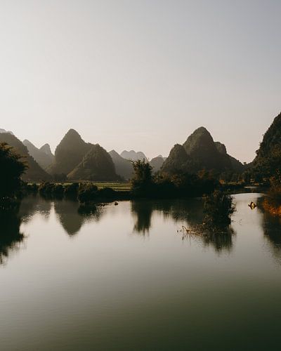 Op het water in vietnam
