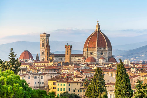 Der Dom von Florenz mit der Kuppel von Brunelleschi und dem Giotto-Turm von Stefano Orazzini