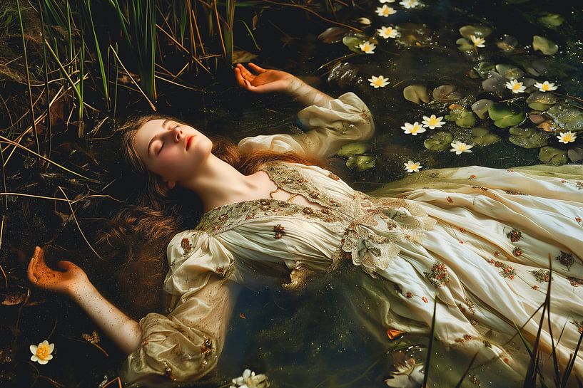 Orphelia - Modern photography based on John Everett Millais&#039; multi-star work by Roger VDB