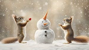 Squirrel throwing game
