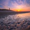 Texel's lighthouse during sunset. by Justin Sinner Photography (Photographer on Texel)