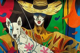 Popart portraits-headgear by Ton Kuijpers