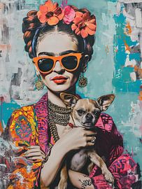 Frida Chihuahua by SHANDU
