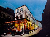 Restaurant Le Consulat in Paris | Acrilic painting by WatercolorWall thumbnail