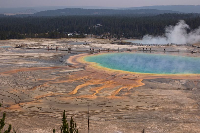 Grand Prismatic Spring, Yellowstone National Park van Jeanine Verbraak