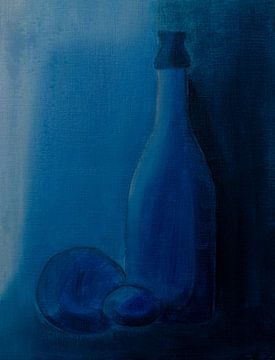 Blaues Monochrom von Jovanitha Le Long