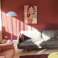 Photo de nos clients: Portrait coloré, moderne et abstrait par Carla Van Iersel, sur ArtFrame