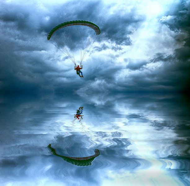 Vliegen boven water van Egon Zitter