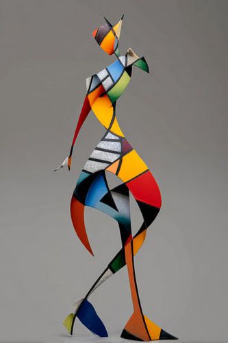 Abstract Cut-Paper Dancer