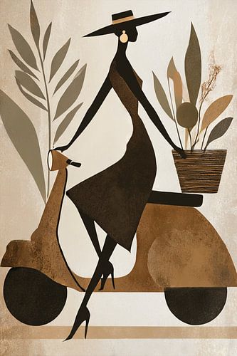 On her way | Driving miss Beautiful