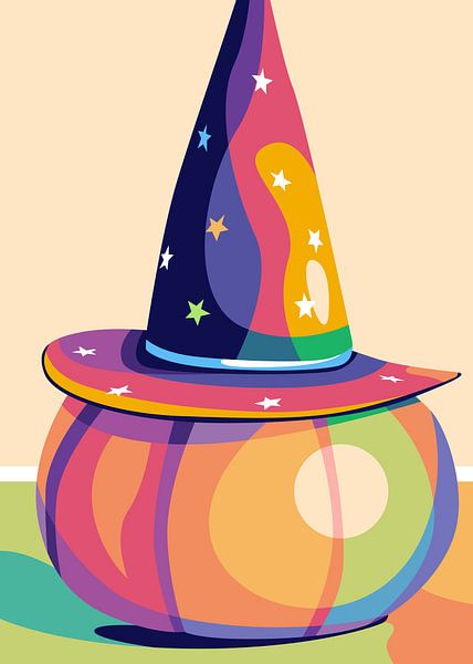 Kürbis Popart Halloween von Rizky Dwi Aprianda