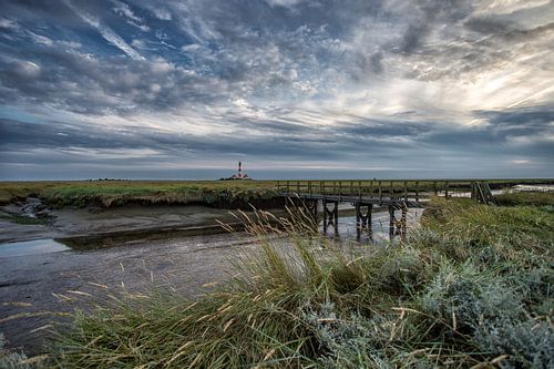 Blick auf Westerhever Leuchtturm